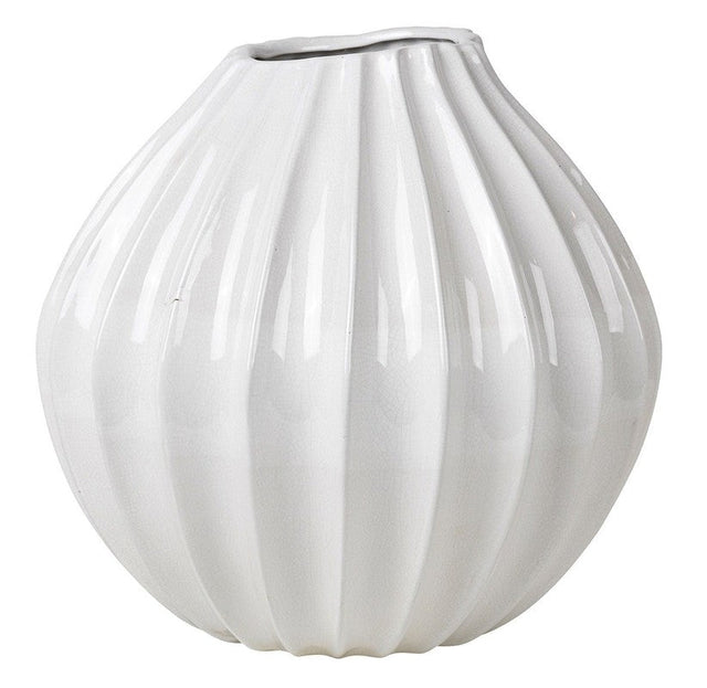 Wide Keramik Vase XL - Ivory - Unoliving.com