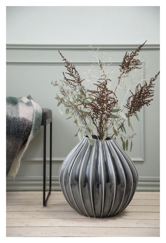 Wide Keramik Vase XL - Smoked Pearl - Unoliving.com