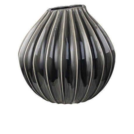 Wide Keramik Vase XL - Smoked Pearl - Unoliving.com