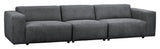 Willard, 4-pers. Sofa - mørk grå - Unoliving.com