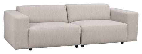 Willard Sofa 3-pers., Lys beige stof - Unoliving.com