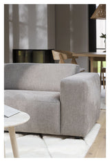 Willard Sofa 3-pers. m. chaiselong, Højre, Beige stof - Unoliving.com