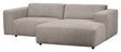 Willard Sofa 3-pers. m. chaiselong, Højre, Beige stof - Unoliving.com