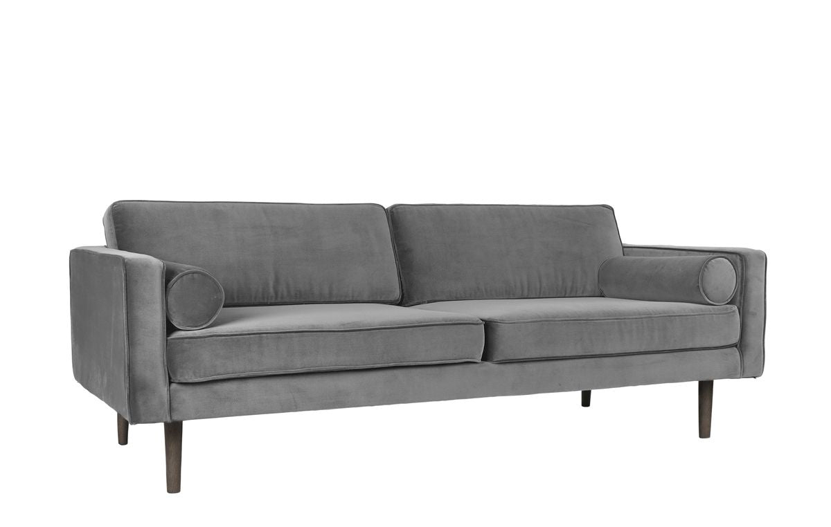 Wind 3-pers. Sofa, Drizzle Velour - Unoliving.com