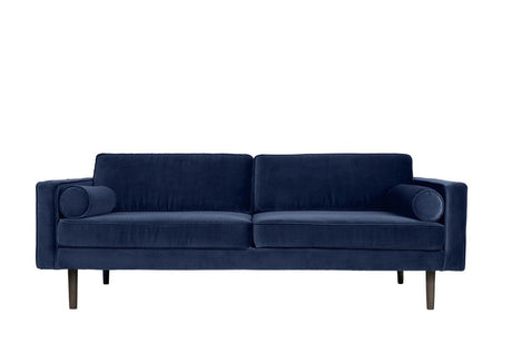 Wind 3-pers. Sofa - Insignia Blue Velour - Unoliving.com