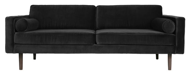 Wind 3-pers. Sofa - Sort Velour - Unoliving.com