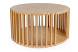 Woodman Drum Sofabord - Eg, Ø83 - Unoliving.com