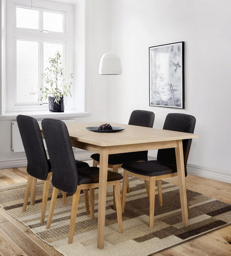 Woodman Skagen Spisebord m. udtræk - Eg, 140/180x90 - Unoliving.com