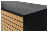 Woodman Stripe Tvbord - Eg/Sort - Unoliving.com