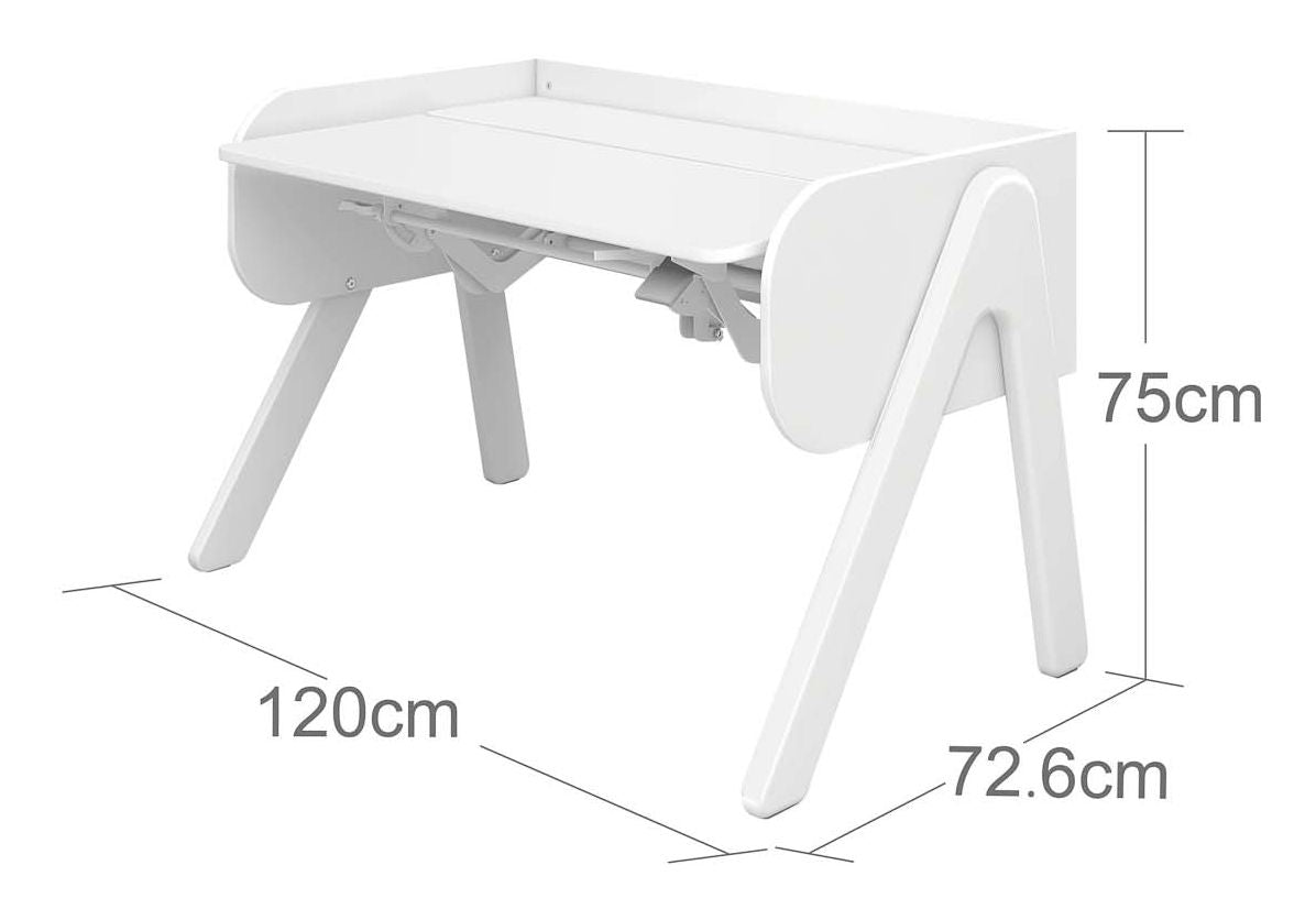 Woody Skrivebord, Hvid/fyrretræ - Unoliving.com