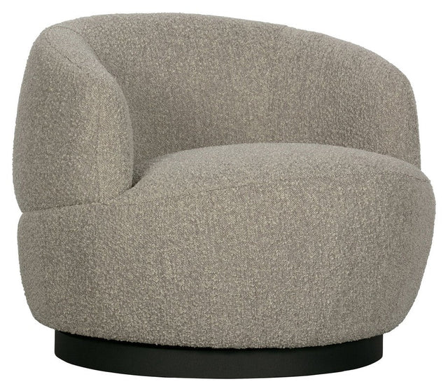 Woolly Loungestol m. rotation - Beige - Unoliving.com