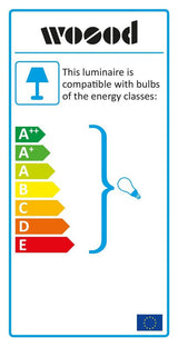 Woood Adelaide Pendel - Sort, Ø25cm - Unoliving.com