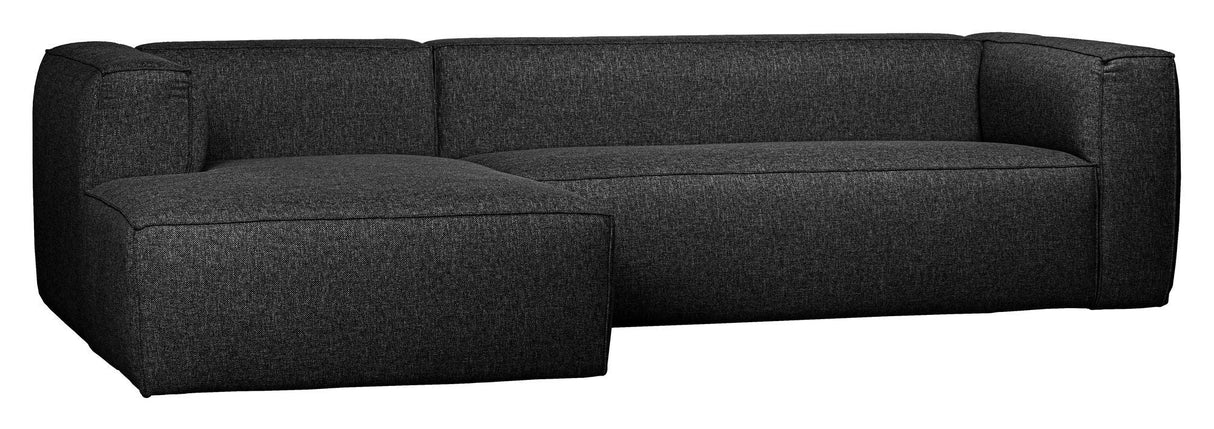 Woood Bean 3-pers. sofa m. venstrevendt chaise, Mørk Grå - Unoliving.com