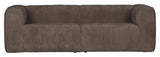 Woood Bean 3,5-pers. Sofa i bred fløjl, Mud - Unoliving.com