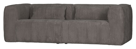 Woood Bean 3,5-pers. Sofa i bred fløjl, Terrazzo Fløjl - Unoliving.com