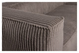 Woood Bean Sofa m. højrevendt Chaiselong, Mud fløjl - Unoliving.com