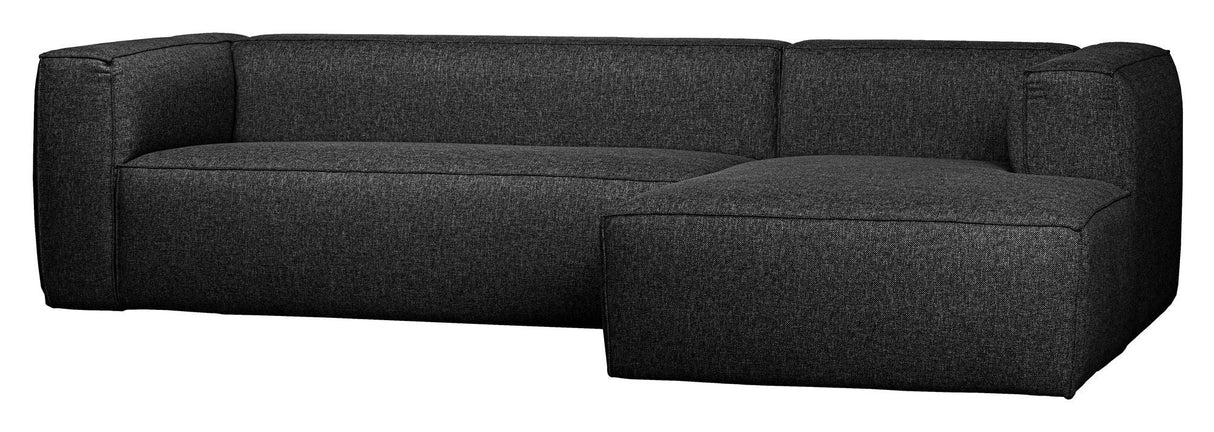 Woood Bean Sofa m. højrevendt chaise, Mørk Grå - Unoliving.com