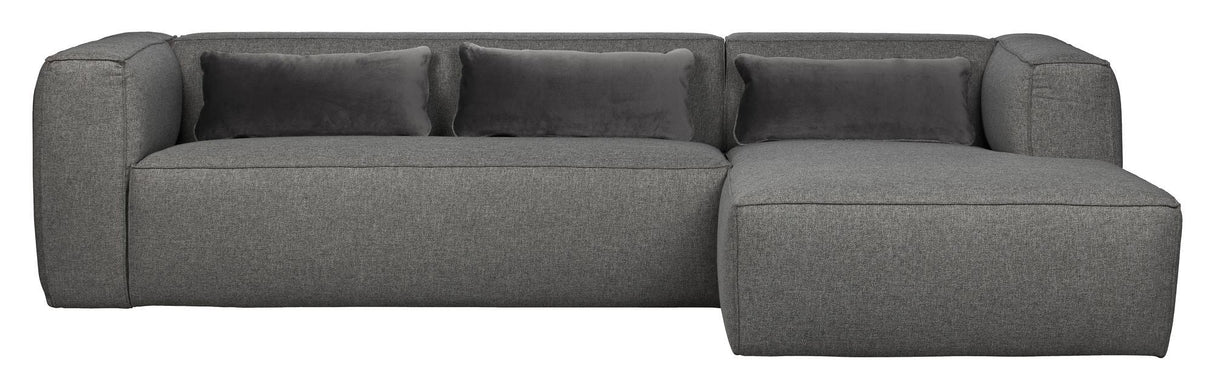 Woood Bean Sofa m. højrevendt chaiselong, Grå - Unoliving.com