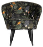 Woood Bo Loungestol - Blomsterprint Velour - Unoliving.com