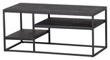 Woood Febe Sofabord - Sort Metal, 90x45 - Unoliving.com