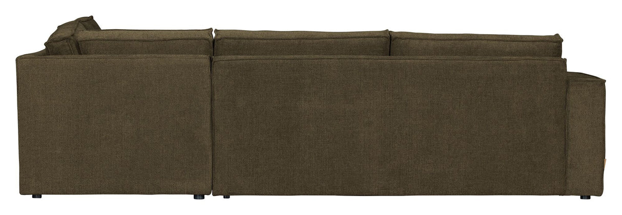 Woood Freddie Sofa m. højrevendt Chaiselong, Warm Green - Unoliving.com