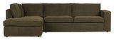 Woood Freddie Sofa m. venstrevendt Chaiselong - Warm Green - Unoliving.com