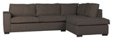 Woood Hajo Sofa m. højrevendt chaiselong, Brun Bouclé - Unoliving.com