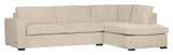 Woood Hajo Sofa m. højrevendt chaiselong, Offwhite melange - Unoliving.com