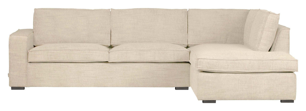 Woood Hajo Sofa m. højrevendt chaiselong, Offwhite melange - Unoliving.com