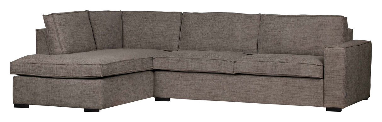 Woood Hajo Sofa m. venstrevendt chaiselong, Brun Melange - Unoliving.com