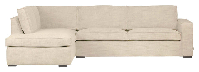 Woood Hajo Sofa m. venstrevendt chaiselong, Offwhite melange - Unoliving.com