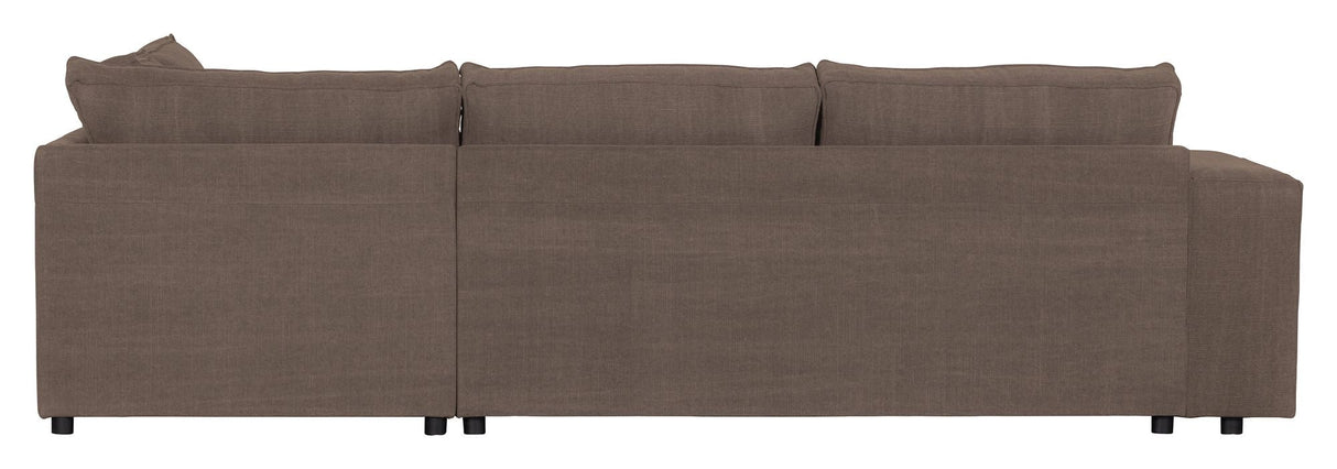 Woood Randy Sofa m. højrevendt chaiselong, Cacao - Unoliving.com