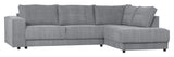 Woood Randy Sofa m. højrevendt chaiselong, Grå - Unoliving.com