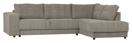 Woood Randy Sofa m. højrevendt chaiselong, Warm Grey - Unoliving.com