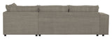 Woood Randy Sofa m. højrevendt chaiselong, Warm Grey - Unoliving.com