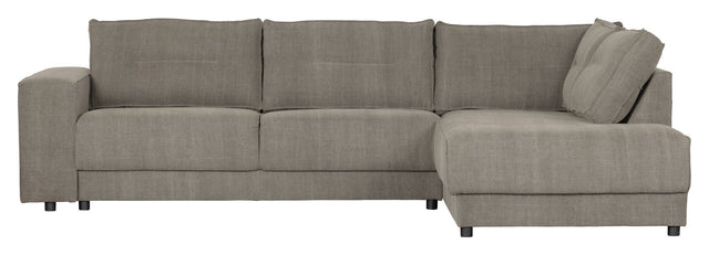 Woood Randy Sofa m. højrevendt chaiselong, Warm Grey - Unoliving.com