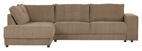 Woood Randy Sofa m. venstrevendt chaiselong, Khaki - Unoliving.com