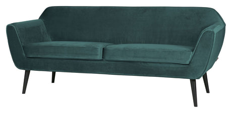 Woood Rocco 2-pers Sofa - Teal Velour - Unoliving.com