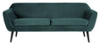 Woood Rocco 2-pers Sofa - Teal Velour - Unoliving.com