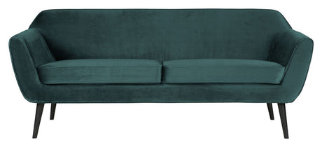 Woood Rocco 2-pers Sofa - Teal Velour - Unoliving.com