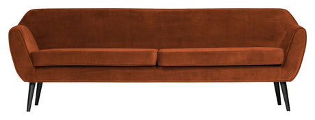 Woood Rocco 4-pers Sofa - Rust Velour - Unoliving.com