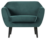 Woood Rocco Lænestol - Teal Velour - Unoliving.com