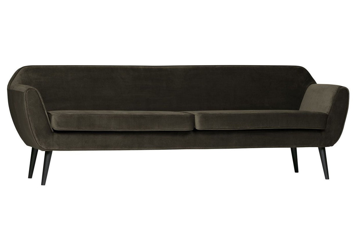 WOOOD - Rocco XL 4-pers. Sofa - Velour Warm Green - Unoliving.com