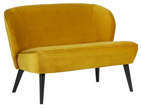 Woood - Sara Loungesofa - Gul Velour - Unoliving.com