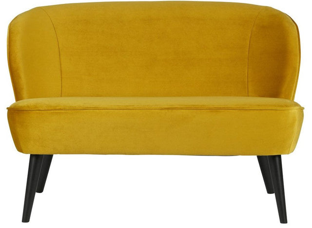 Woood - Sara Loungesofa - Gul Velour - Unoliving.com