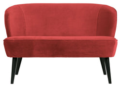 Woood Sara Loungesofa - Raspberry Velour - Unoliving.com