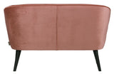 WOOOD - Sara Loungesofa m/velour - Old Pink - Unoliving.com