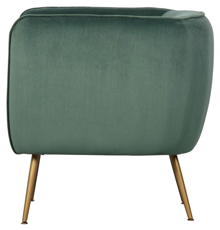 Woood Scout Loungestol - Grøn Velour - Unoliving.com