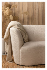 Woood Stone Loungesofa venstrevendt - Creme - Unoliving.com