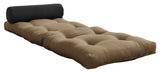 Wrap Futon, Dark Grey/Mocca - Unoliving.com